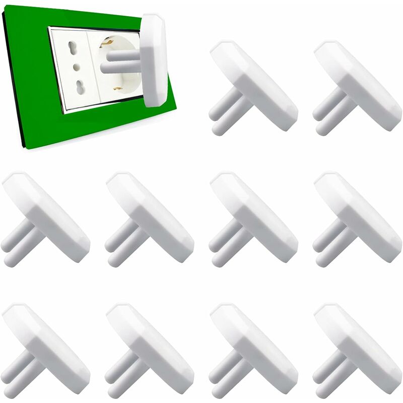 Tapa De Enchufe Con 10 Piezas Protector De Enchufe Europeo Tapa De Enchufe Eléctrico Para