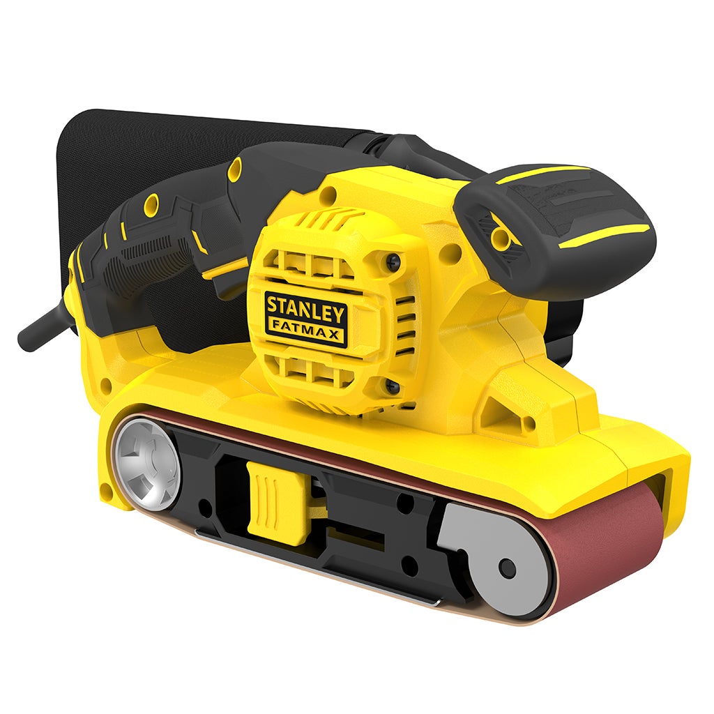 Ponceuse à Bande 1010 W Vitesse 390 m/min, Plateau 533 x 76 mm, Filaire et Compacte STANLEY Fatmax FMEW204K-QS - Livrée en Mallette avec 1 Abrasif - 2