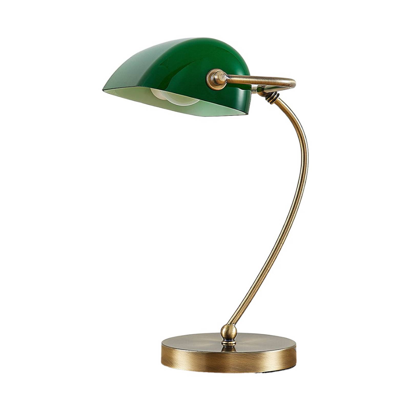 Verre Abat-jour De Rechange Lampe Banquier Style Bauhaus - Vert, 22 Cm Diamètre