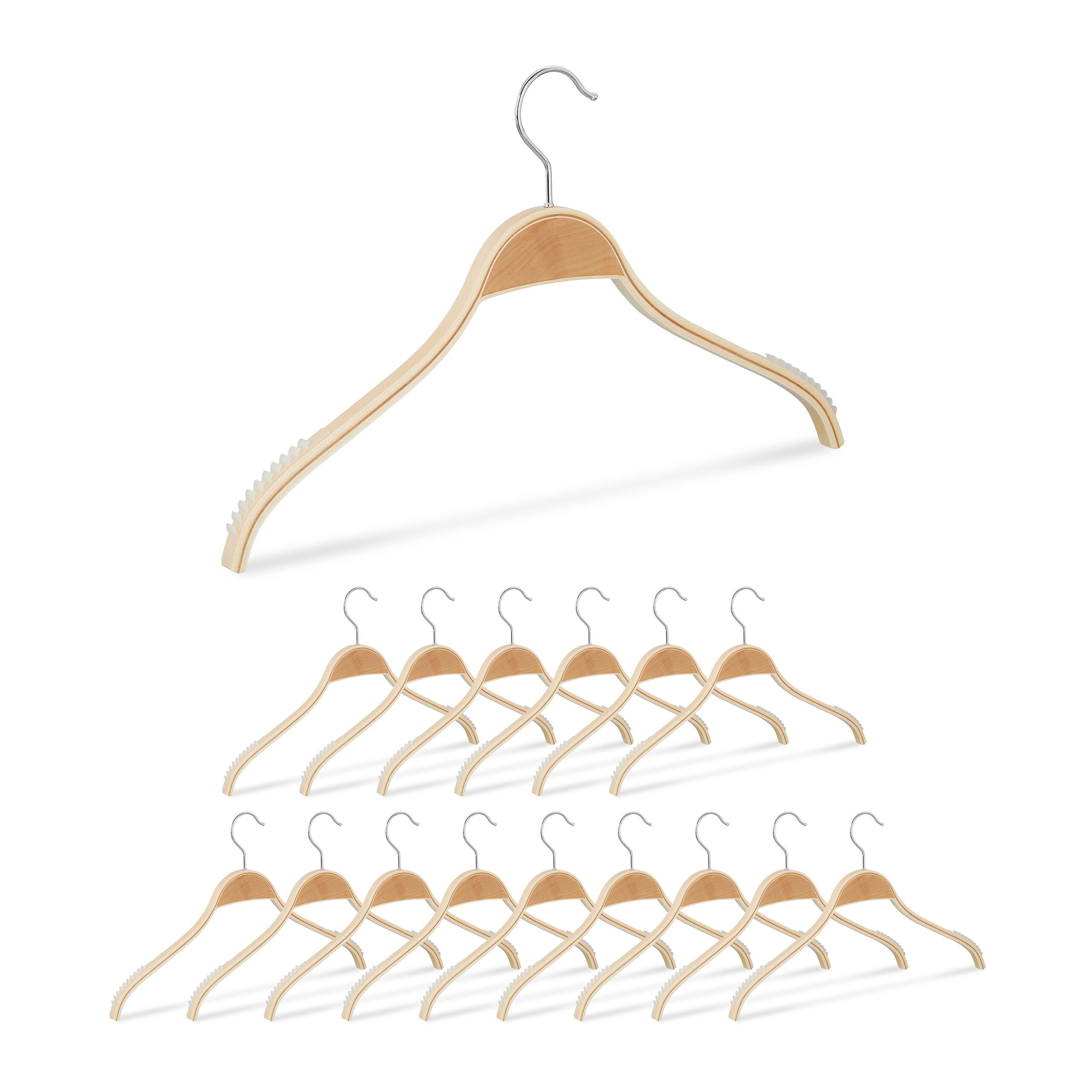 Appendiabiti In Legno Tuta INDUMENTI VESTITI APPENDINO LEGNO BARRA - Foto 9