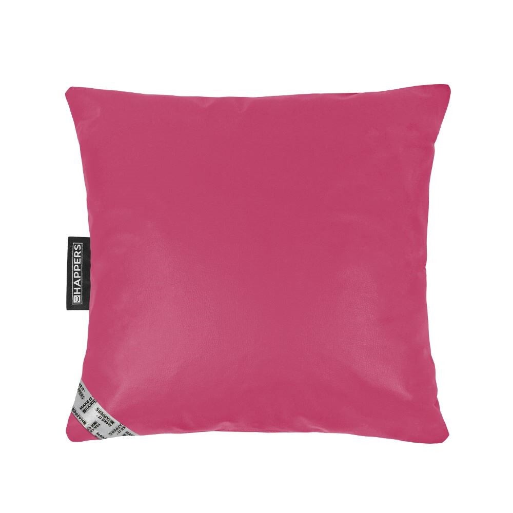 Coussin Similicuir Indoor Fuchsia Happers 50x50 - 2