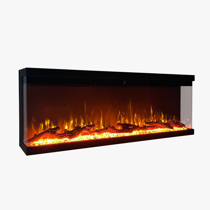 Kominek elektryczny ścienny, do zabudowy trójstronnej, BOSTON100 dł. 101,6 x gł. 20 x wys. 44