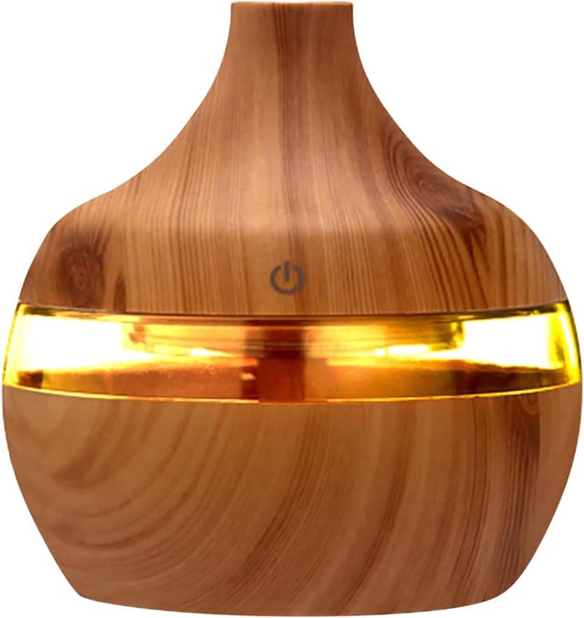 300ml Diffuseur d'Huiles Essentielles, Humidificateur Ultrasonique Diffuseur Aromathérapie avec Lumières LED,Pour la Maison,Salon,Yoga,Spa