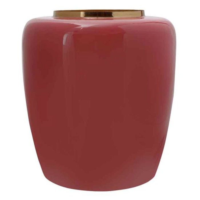Vase Design Touna 69cm Corail & Or