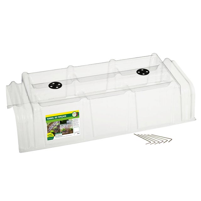 Mini serre tunnel de forçage 86x38x21 cm – Potager protégé contre froid et nuisibles
