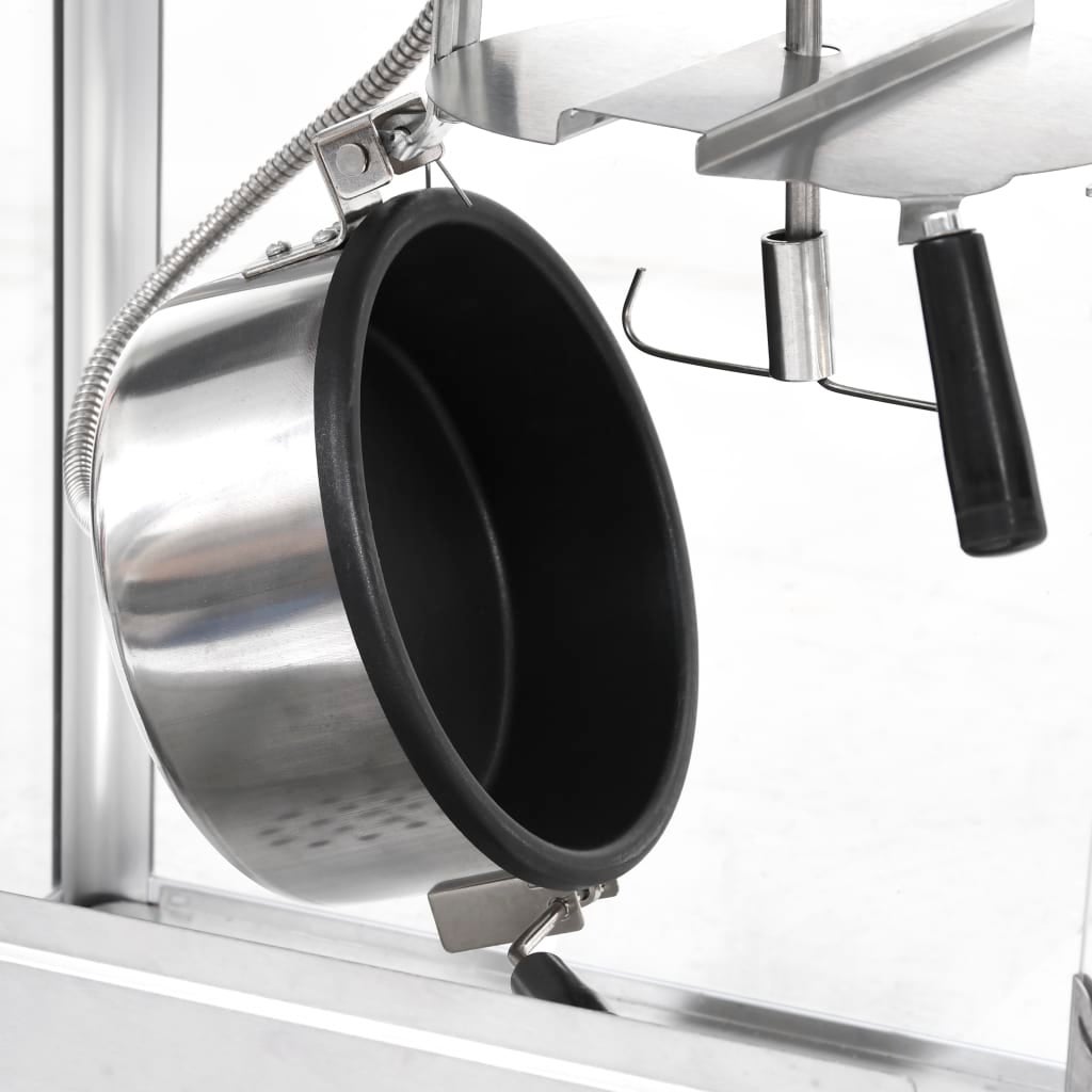 Machine à pop-corn avec pot de cuisson en téflon 1400 W vidaXL - 8