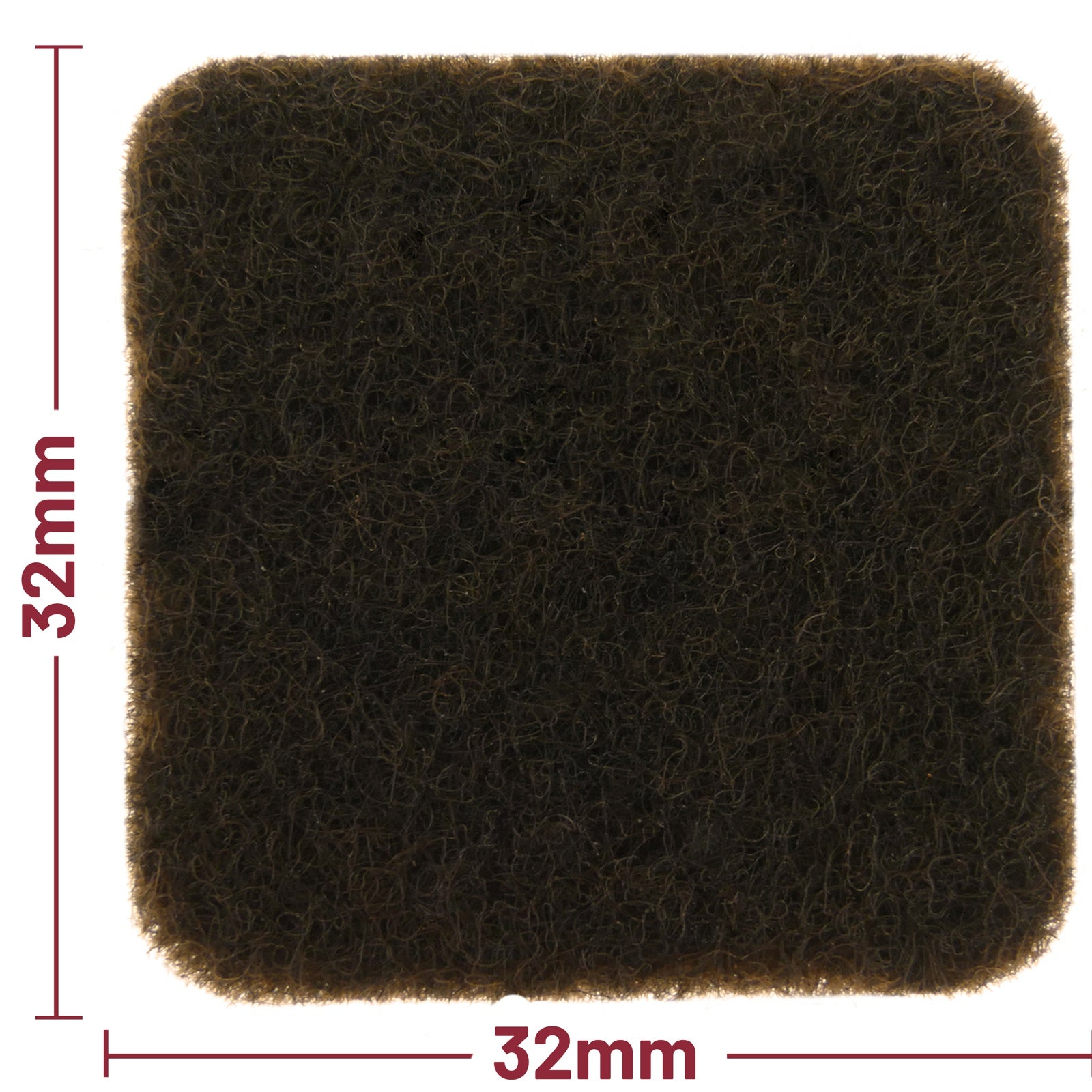 Carré de feutre adhésif pour meubles 32x32 mm pack de 4 - 4