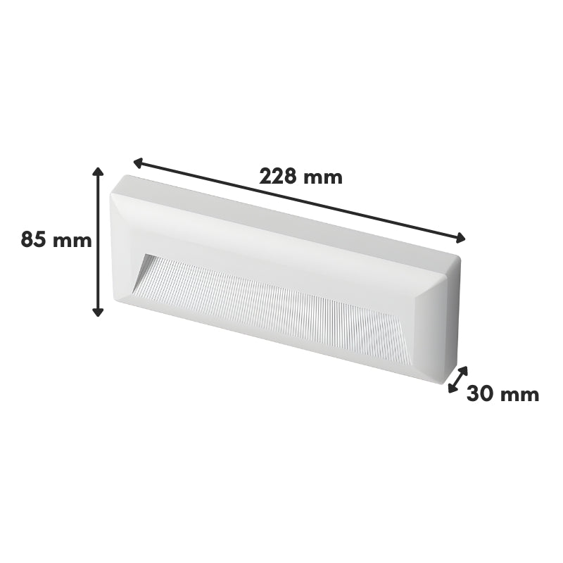 CCT Faro impermeabile a LED per montaggio in superficie 5W BIANCO - 3000K/4000K/6500K - SILAMP - 2