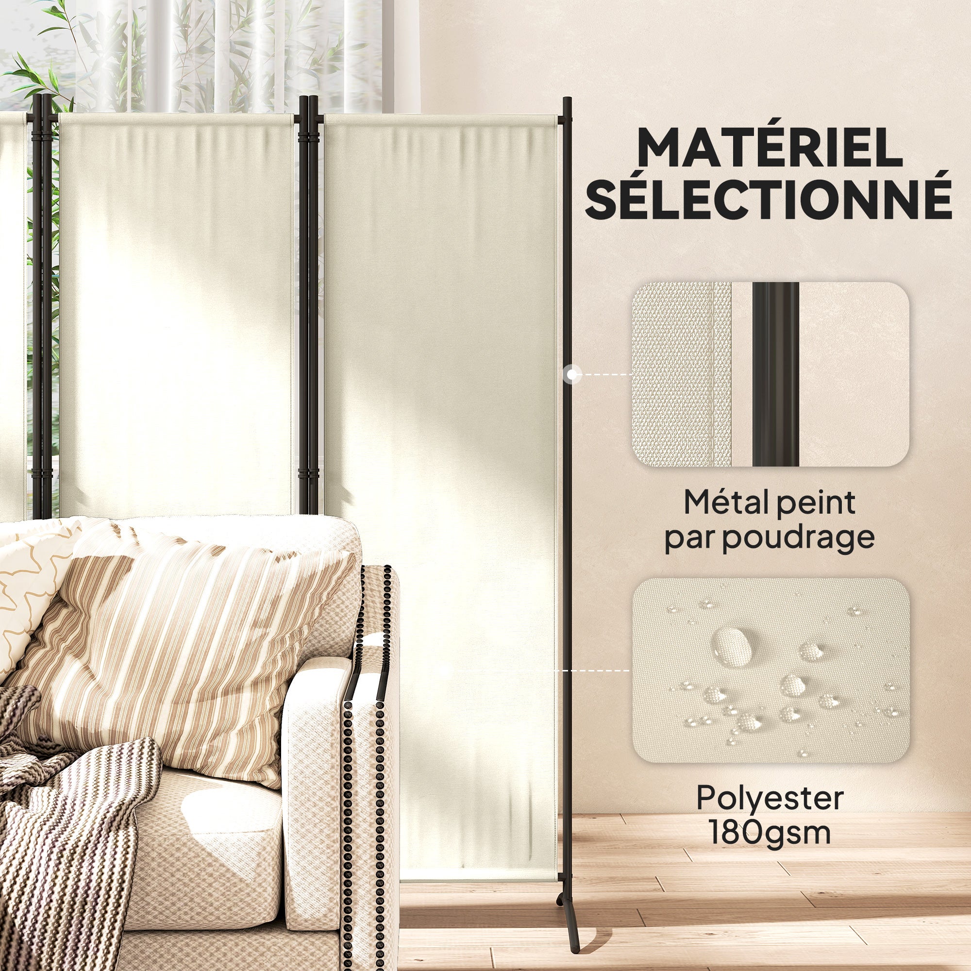 Paravent de jardin Polyester Outsunny - 8