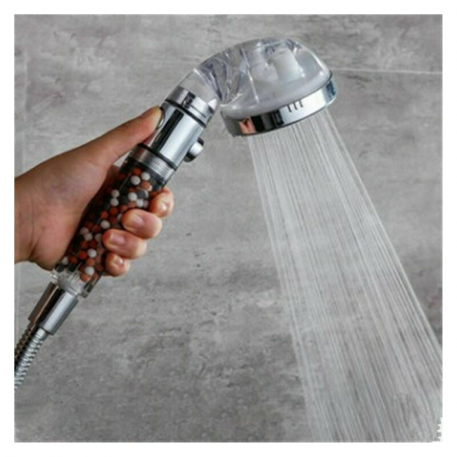 Cabezal de ducha con filtración, ducha de mano con ahorro de agua de alta presión, 3 modos, filtro de ducha de mano con ahorro de agua de alta presión - 3
