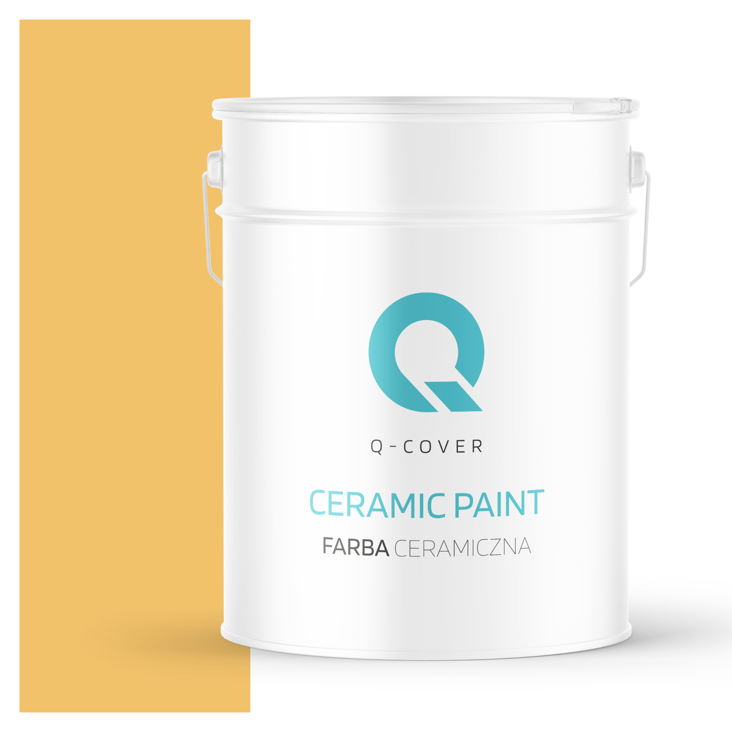 Farba Ceramiczna Do Ścian i Sufitów Q-Cover Miodowy H6554 Głęboki Mat 10L