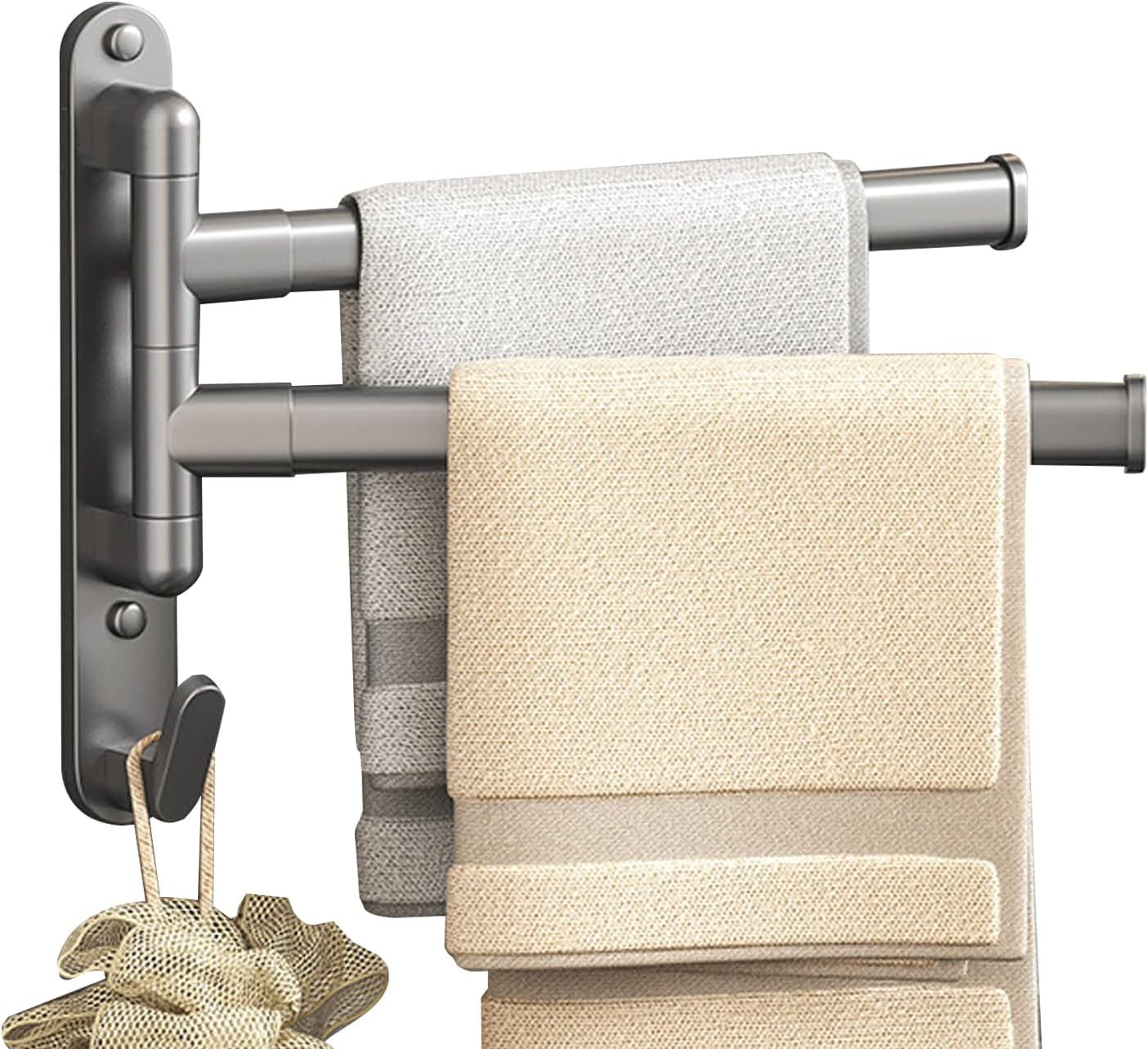 Toallero de pared, soporte para toallas sin taladrar, toallero de pared ...