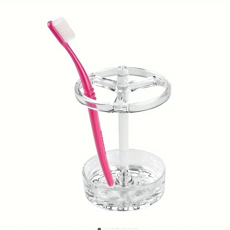 Portaspazzolini IDesign Eva - Contenitore Trasparente Per Bagno Fino A 4 Spazzolini - Foto 2