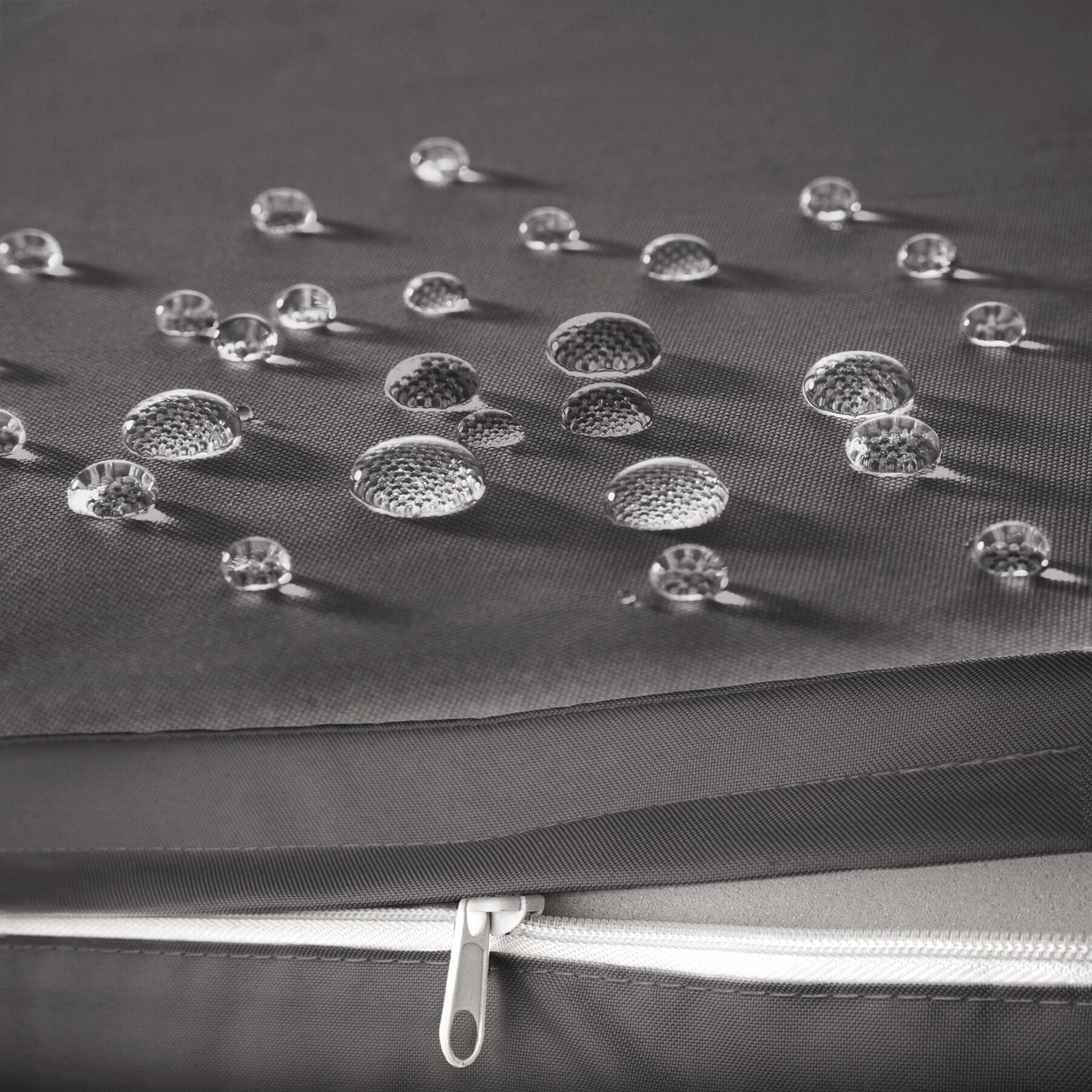 Set di 2 lettini prendisole in rattan resina e alluminio con copertura protettiva tavolo colore naturale TECTAKE - 9