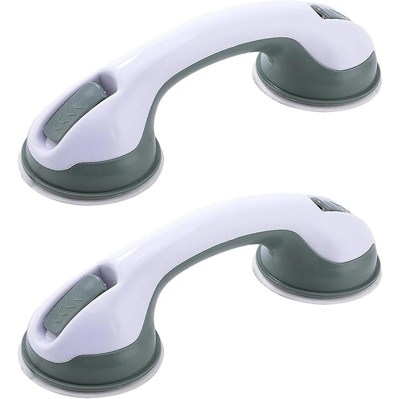 Uchwyt prysznicowy z przyssawką, drążek do wanny (bez wiercenia), odpowiedni do łazienki i toalety (szary)