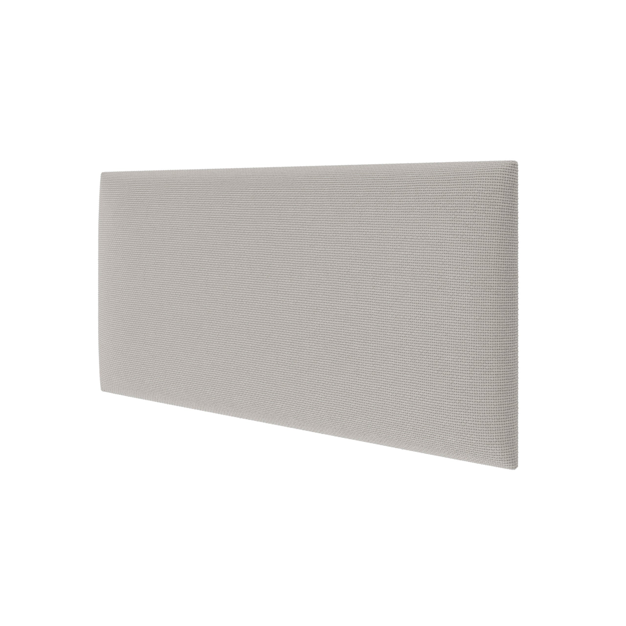 Panel tapicerowany ścienny Stegu wezgłowie 60x30 cm Jasnoszary welur - akustyczny, dekoracyjny 1 szt.