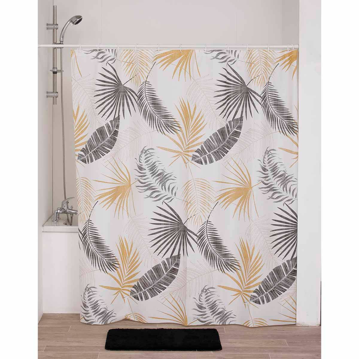 Rideau de douche peva 180x180 cm 12 anneaux blanc exochic Tendance — free download