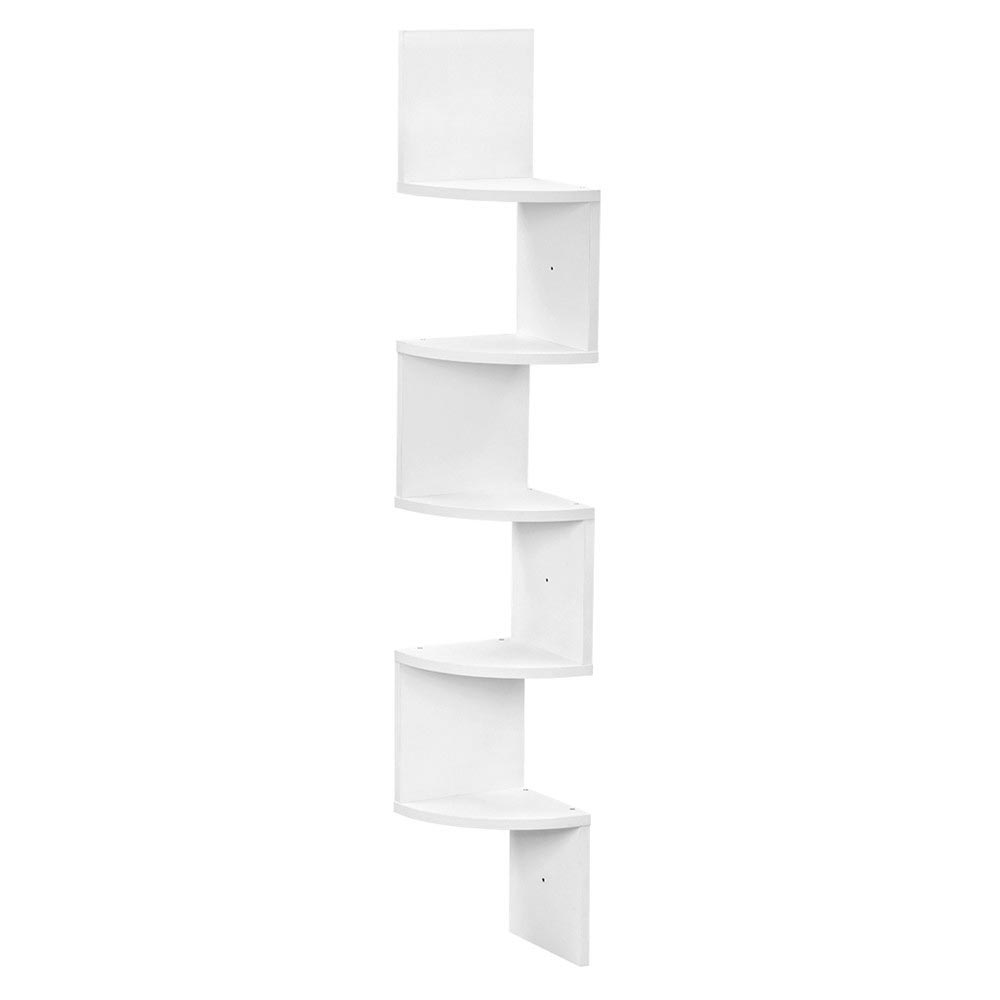 Libreria angolare – Scaffale moderno a 5 piani con struttura in