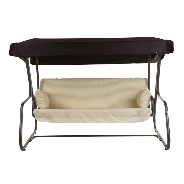 Huśtawka ogrodowa Vita kremowe paski PATIO