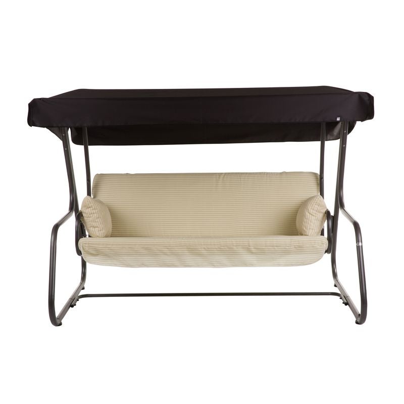 Huśtawka ogrodowa Vita kremowe paski PATIO