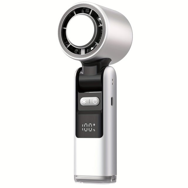 Mini ventilateur portatif pliable à 100 vitesses, chargement USB, blanc