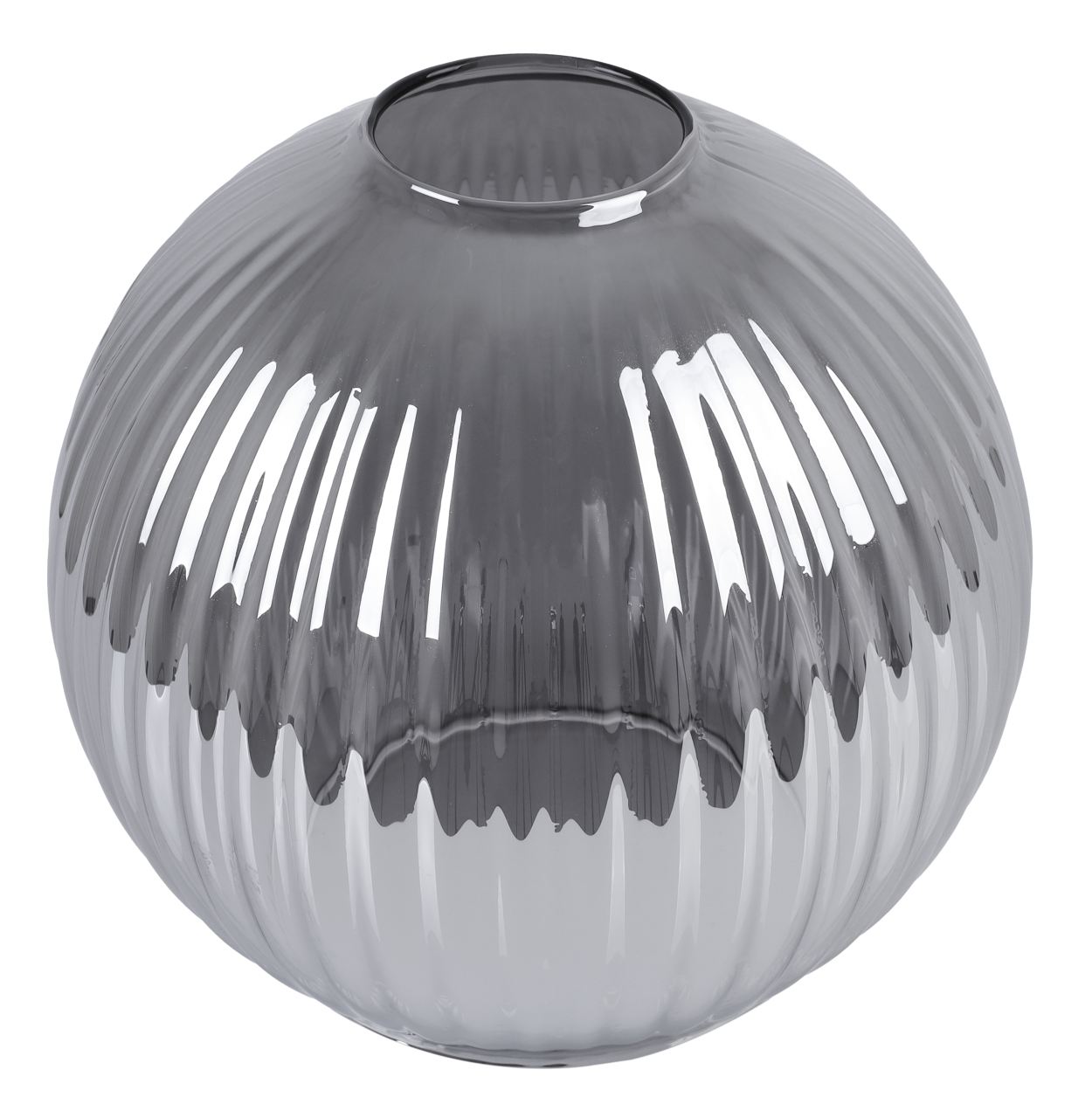 Klosz do lampy sufitowej wiszącej Riffle grafitowa kula modern 14cm Light Home LH