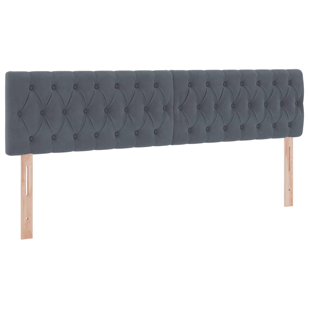 Lit avec rangement en velours gris foncé pour la chambre, 160 × 200 cm - 9