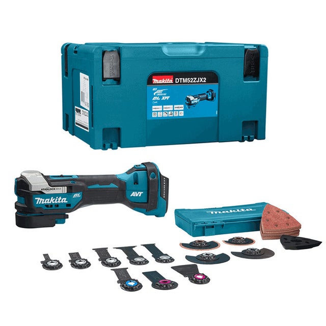 Outil multifonctions 18V LXT (Solo) avec kit d'accessoires en MAKPAC - MAKITA DTM52ZJX2