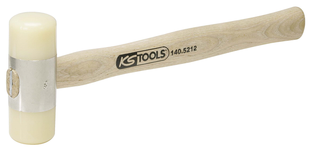 KSTOOLS - Maillet à embout nylon 340g - tête Ø35mm - avec manche frêne galbé - 140.5212