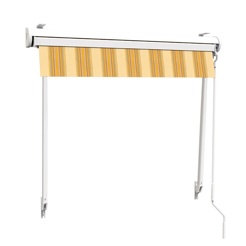 Store à projection avec coffre 160 x 70 cm de fenêtre - Jaune rayé - 5