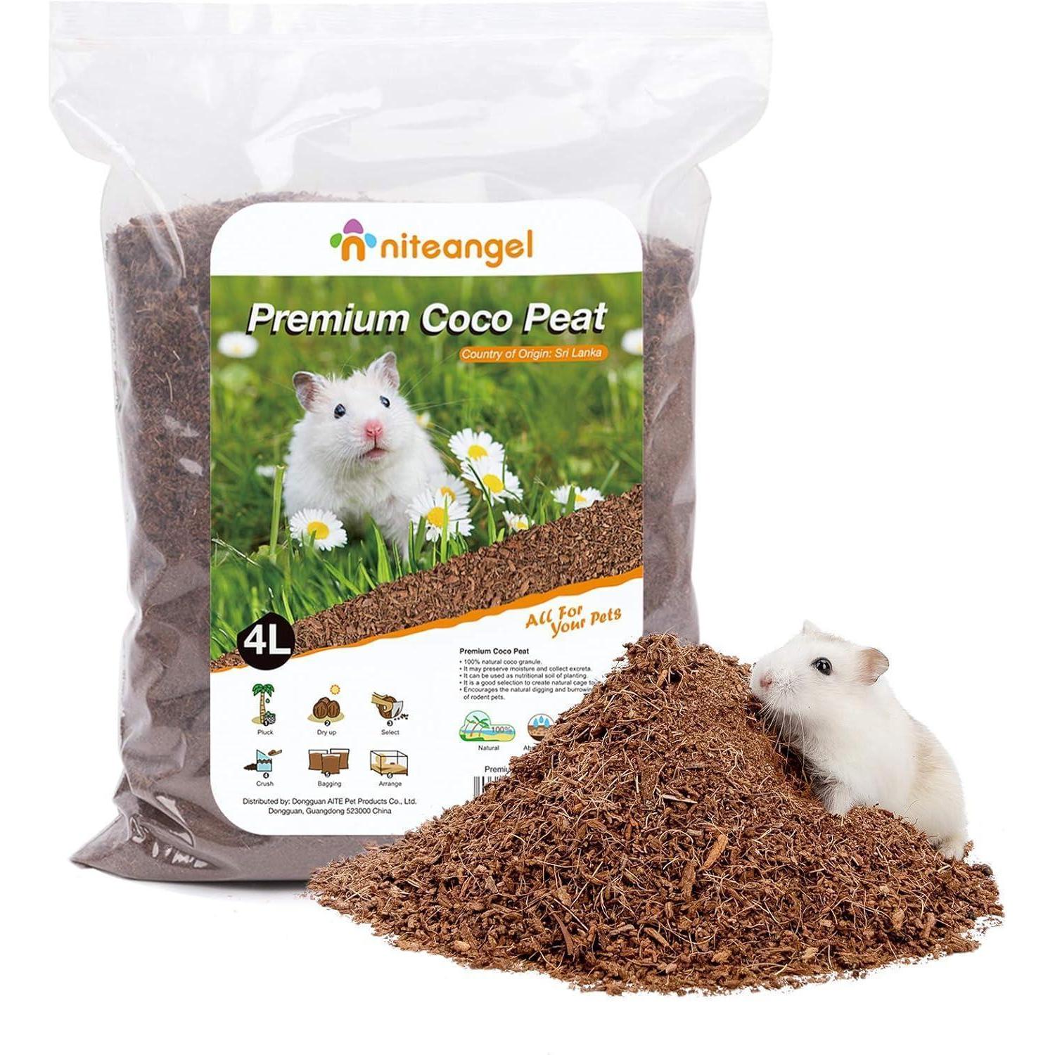 Litière Hamster Cocotiers Fibre Naturelle pour Rongeurs et Petits ...