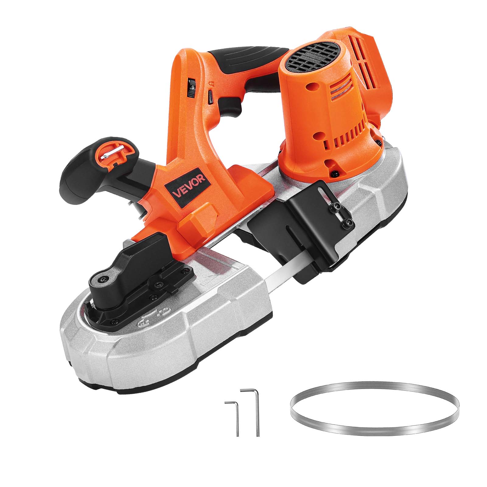 20V akumulatorowa piła taśmowa 65mm Głębokość cięcia 0–192 m/min Prędkość (tylko narzędzie) VEVOR