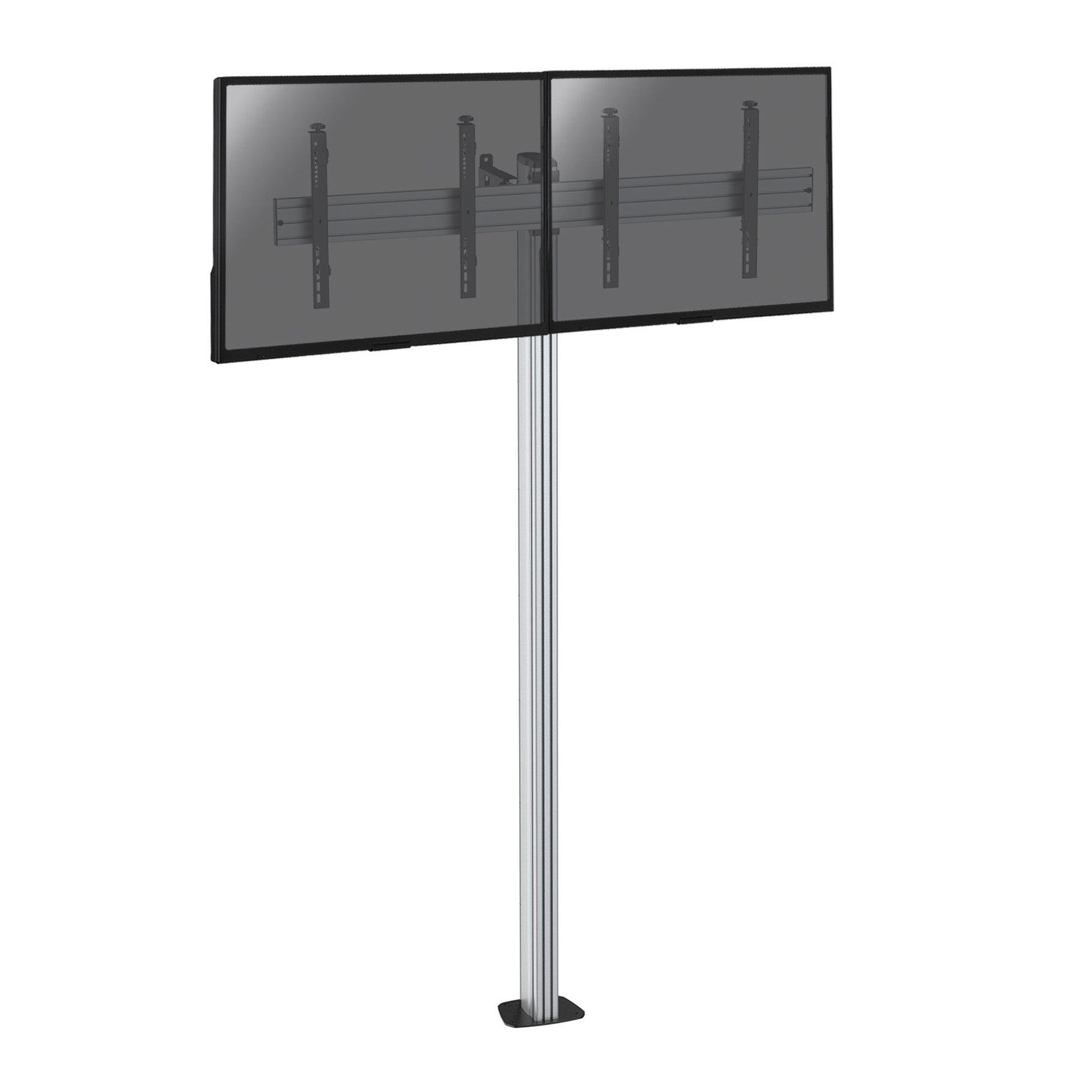 KIMEX - Support sur pied pour 2 écrans TV 43'' - 49'' - Hauteur 240cm ...