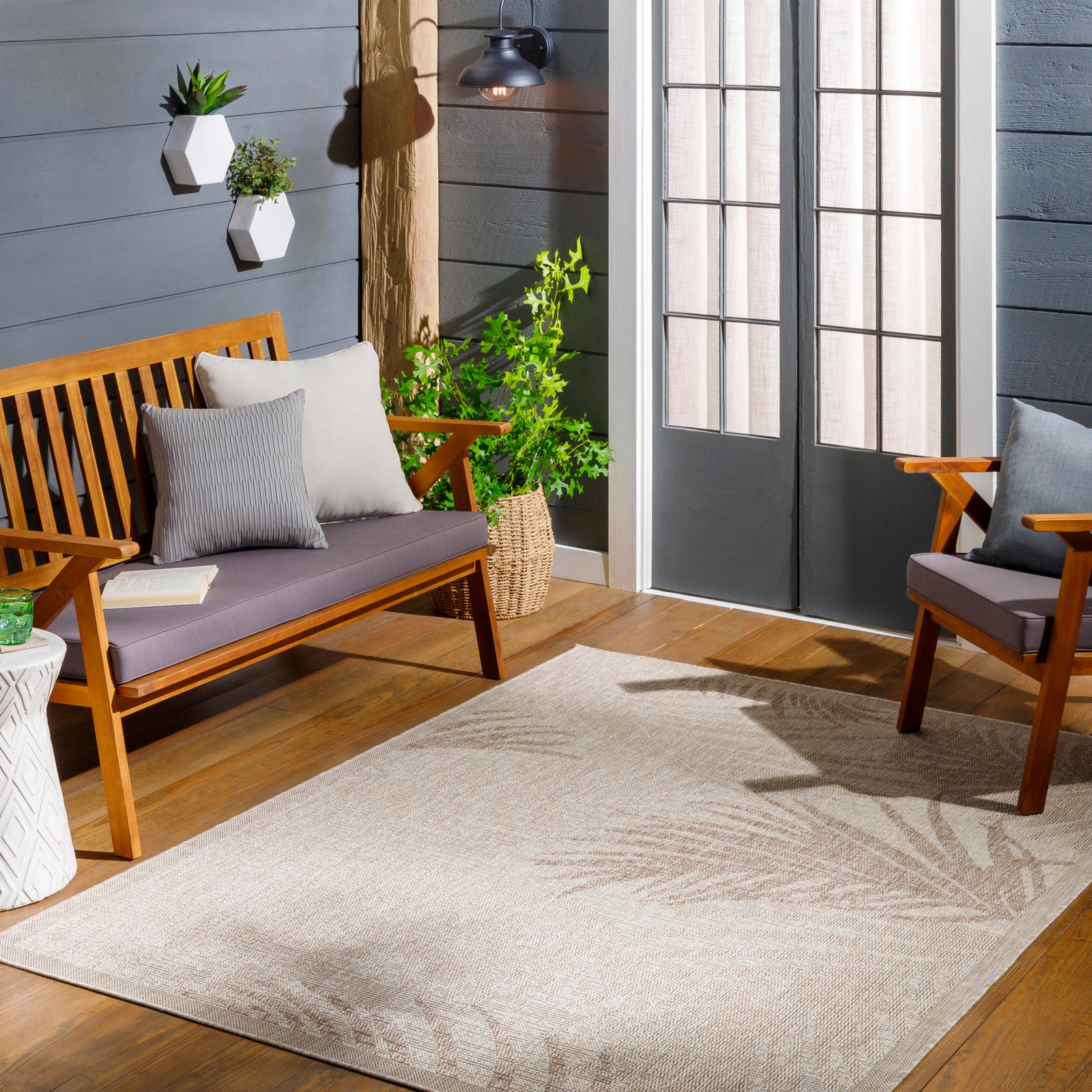 LIVABLISS Tapis d'Extérieur/Intérieur Aspect Jute Beige/Ivoire 200x275 cm Vanessa - 8