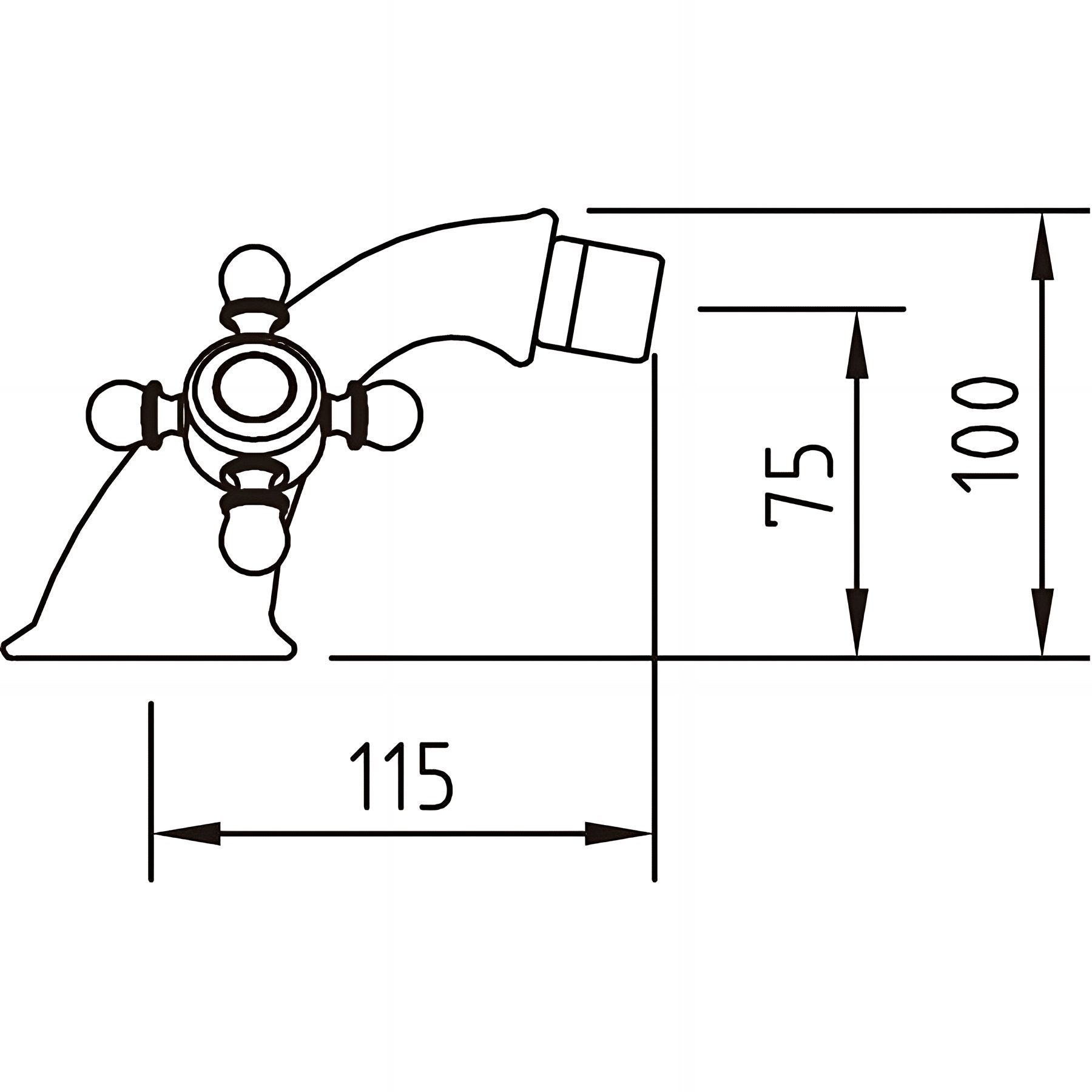 Mezclador de bidé CLEVER gama PRO modelo CON2 ANTIGONA - 2