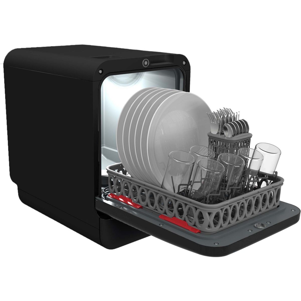 Lave-vaisselle Intelligent Bob - Compact Rouge - Classe F - Neuf Sous Emballage