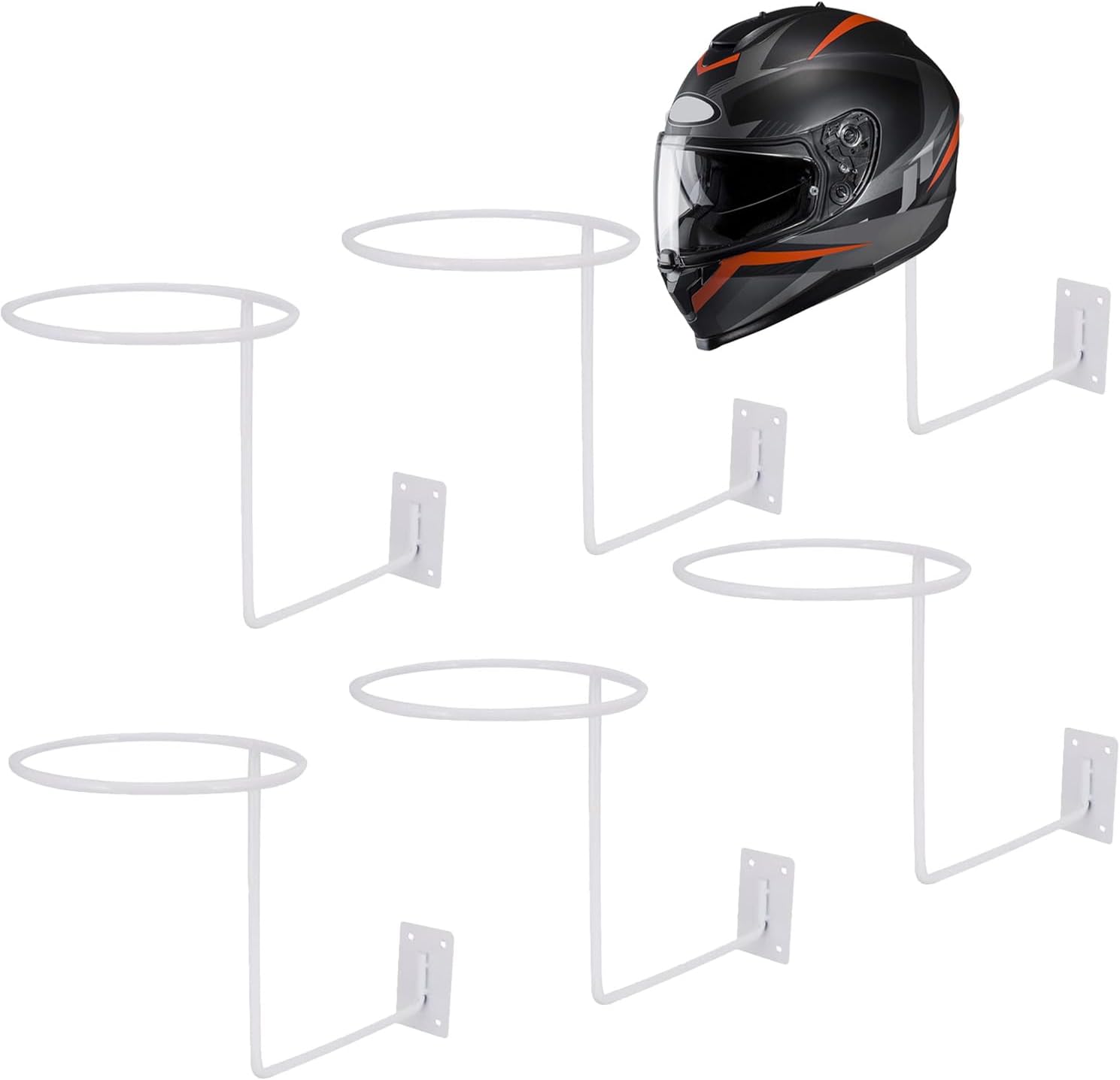 6 Pi ces Support Mural Pour Casque Moto V lo Porte Manteau Accroche 