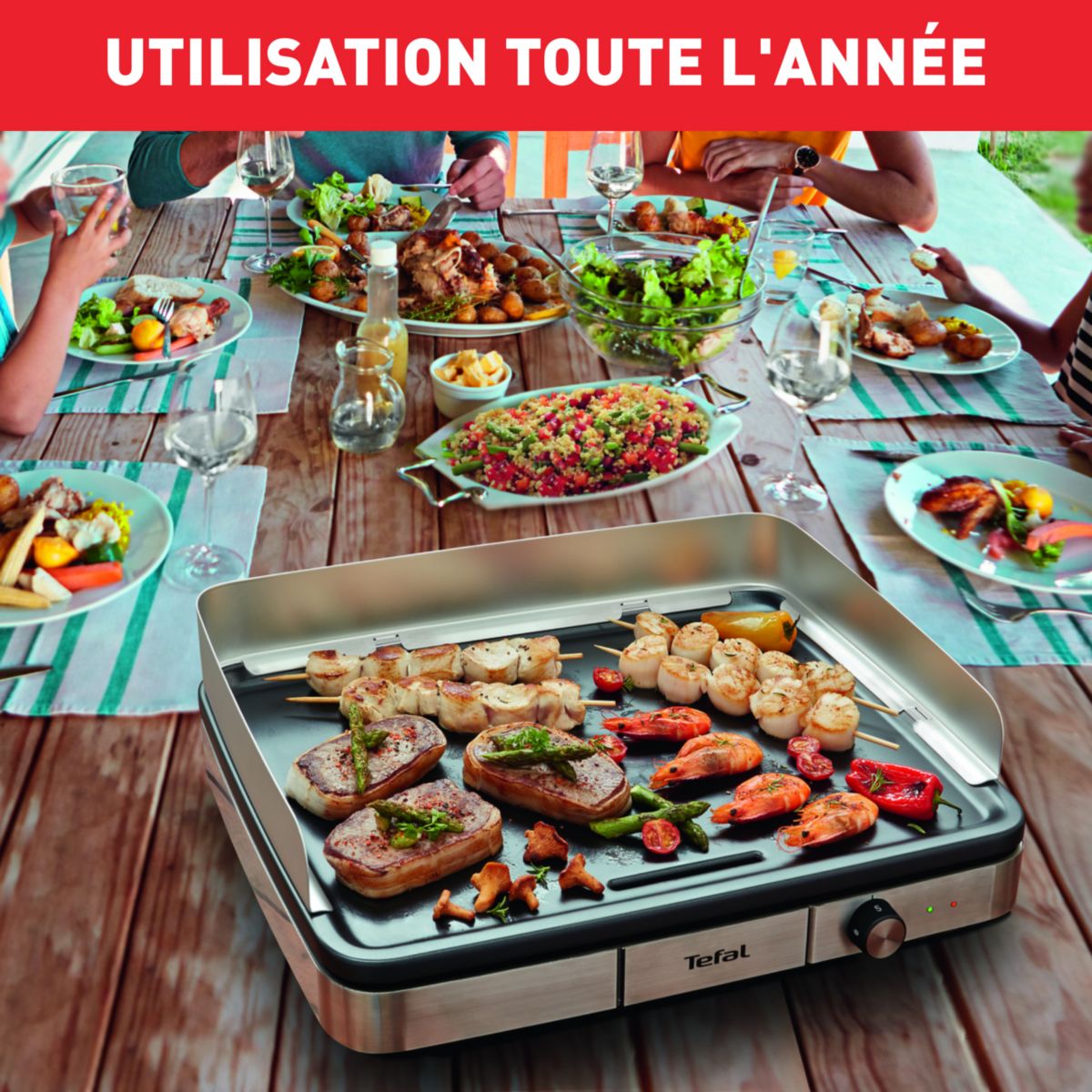 Plancha électrique TEFAL CB690D12 Maxi XXL inox - 3