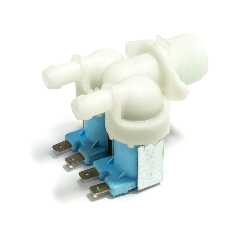 Électrovanne 2 Voies 180° Pour Lave-linge Beko - Pièce De Rechange Neuve 2836480100 - Connexeur Inclus