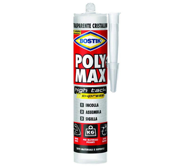 Bostik Poly Max High Tack Express Cristal Colla Di Montaggio E