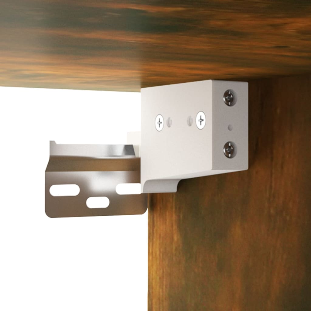 Maison Exclusive - Armarios de pared 2 uds contrachapada roble ahumado 102x30x20cm - 5