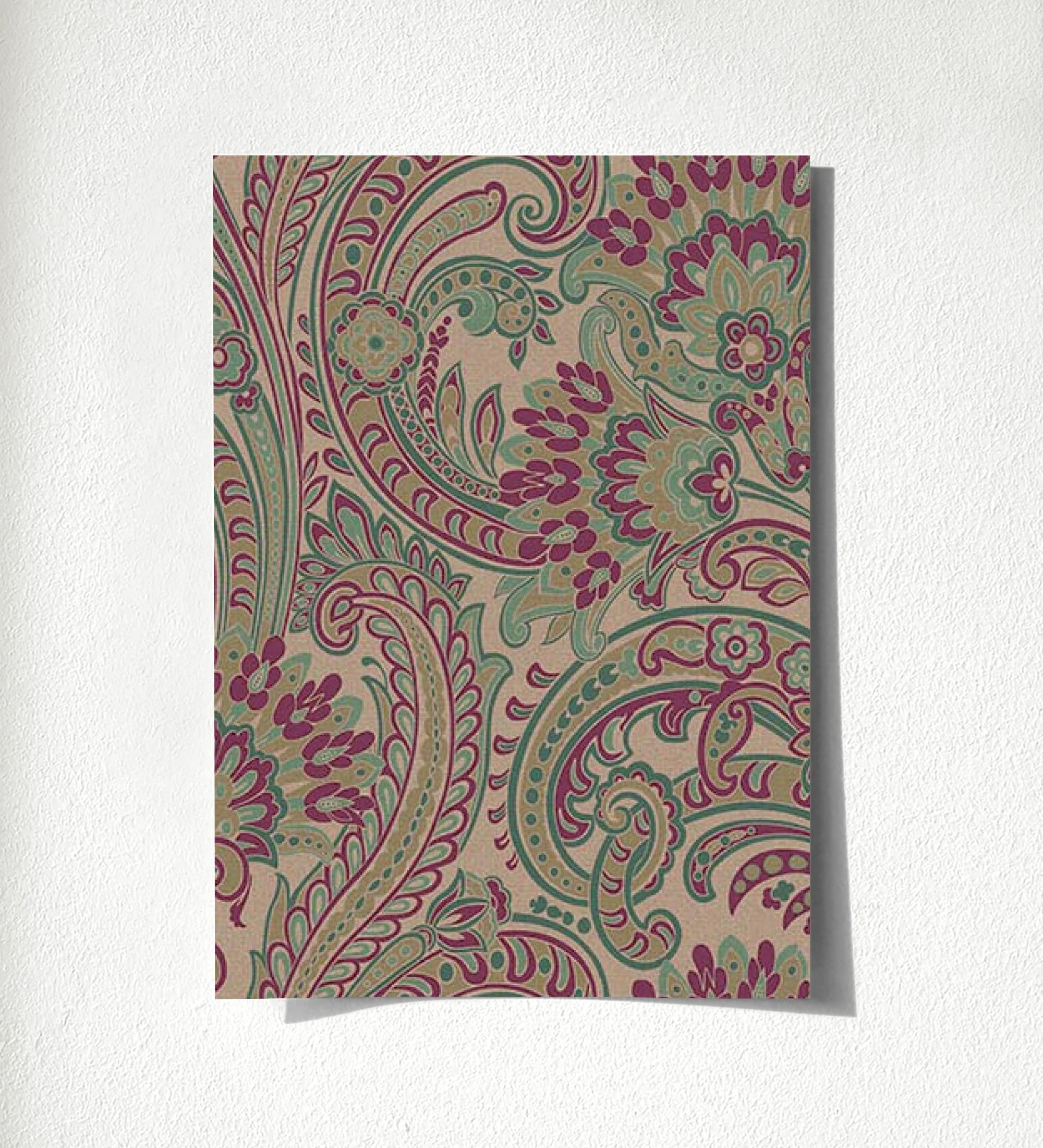 Papier peint - Mandala indien avec motif floral