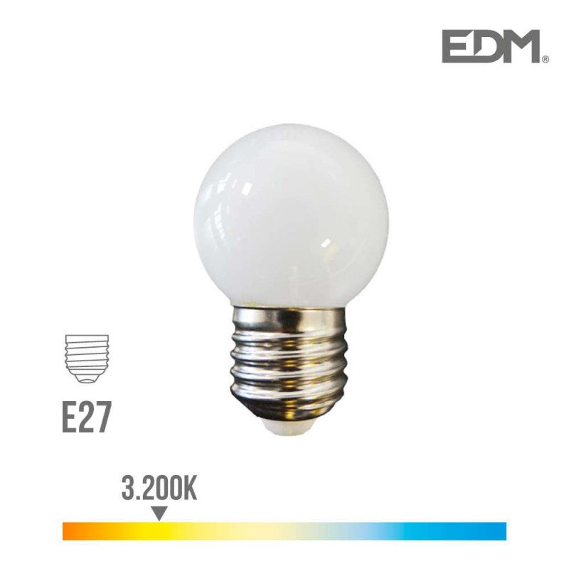 Ampoule LED E27 1,5W Ronde équivalent à 15W - Blanc Chaud 3000K | Leroy ...
