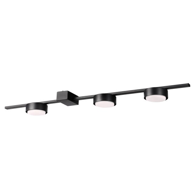 Żyrandol LED Zola GX53 potrójna lampa sufitowa loft 60 cm czarny MasterLED