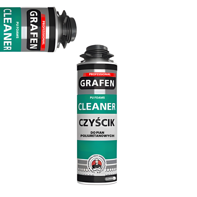 GRAFEN CZYŚCIK ZMYWACZ CLEANER DO PIANY PIANKI MONTAŻOWEJ PISTOLETU 500ml