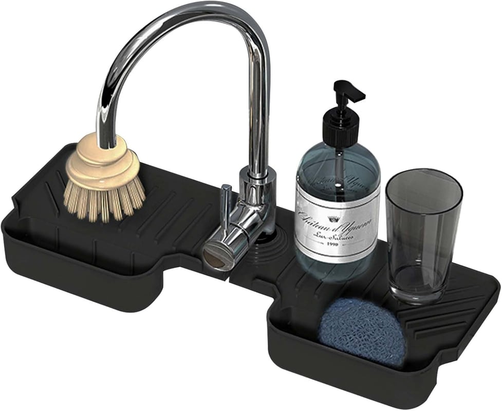 2-częściowa mata pod kran kuchenny, osłona przeciwbryzgowa, łapacz rozbryzgów