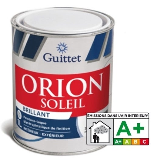 Orion soleil brillant blanc 1l - peinture-laque glycérophtalique de finition - guittet