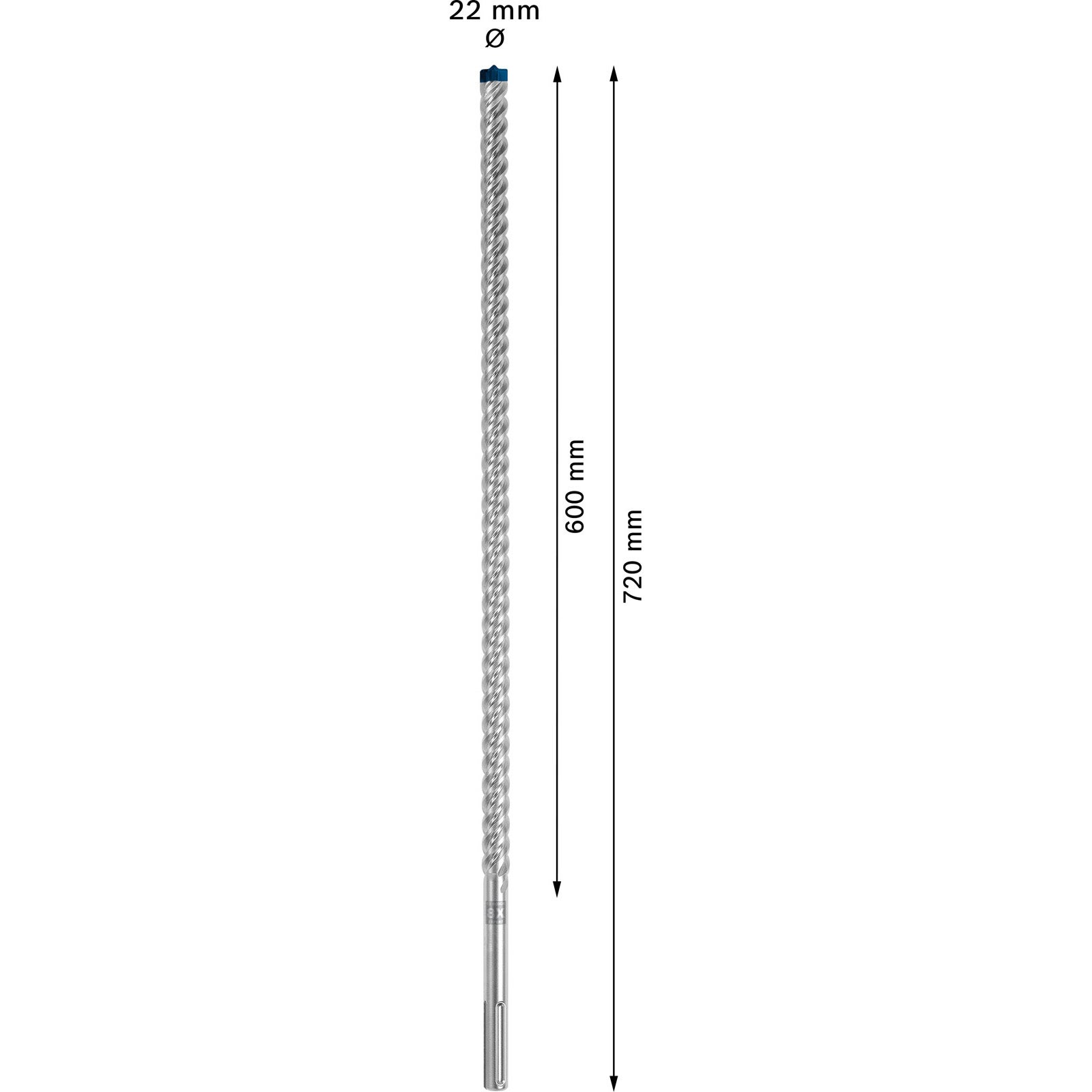 Bosch Accessories EXPERT SDS max-8X 2608900235 carbure de tungstène Foret pour marteau-perforateur 1 pièce 22 mm - 6