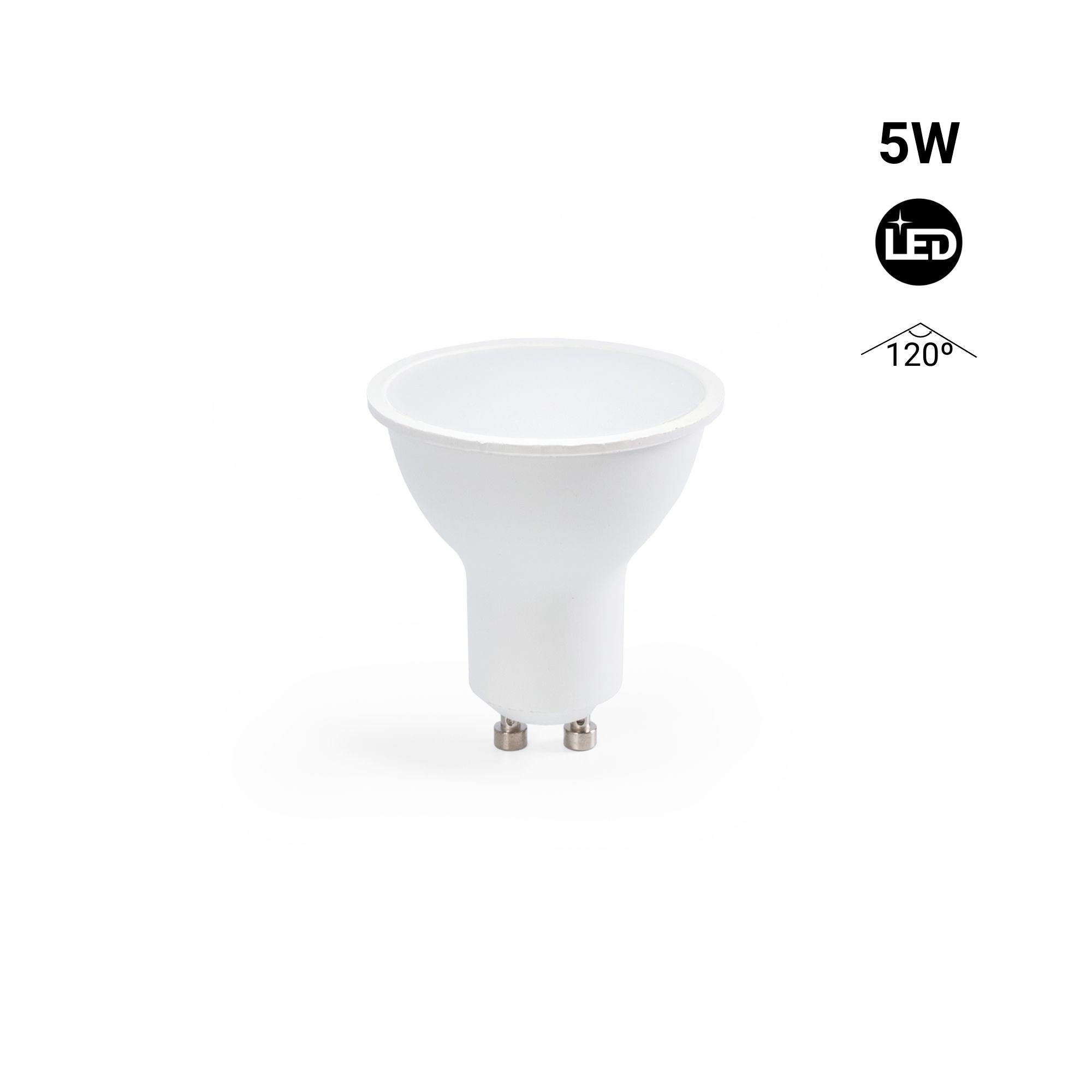 Ampoule LED GU10 - 5W - 120° - 5