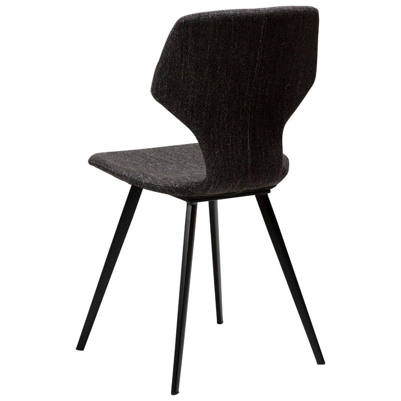 S.I.T Dan-Form krzesło stołowe bouclé czarny.